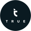 TRUE (White Logo) circle white border